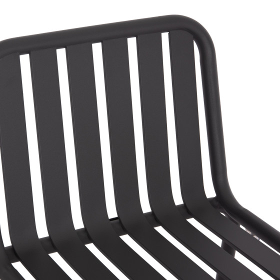 BAR STOOL ALUMINUM RACHEL HM6341.01 GREY COLOR 47x56.5x98.5Hcm.