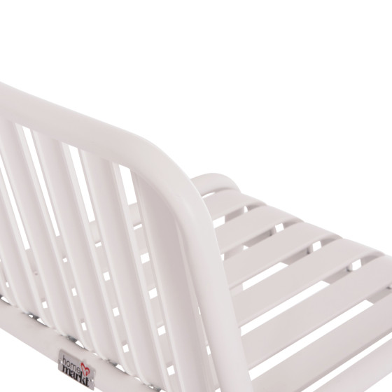 BAR STOOL ALUMINUM RACHEL HM6341.02 WHITE COLOR 47x56.5x98.5Hcm.