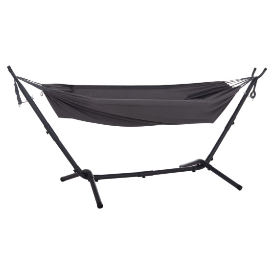 HAMMOCK CRAVE HM6304.01 ANTHRACITE METAL FRAME-DARK GREY FABRIC 265x93x105Hcm.