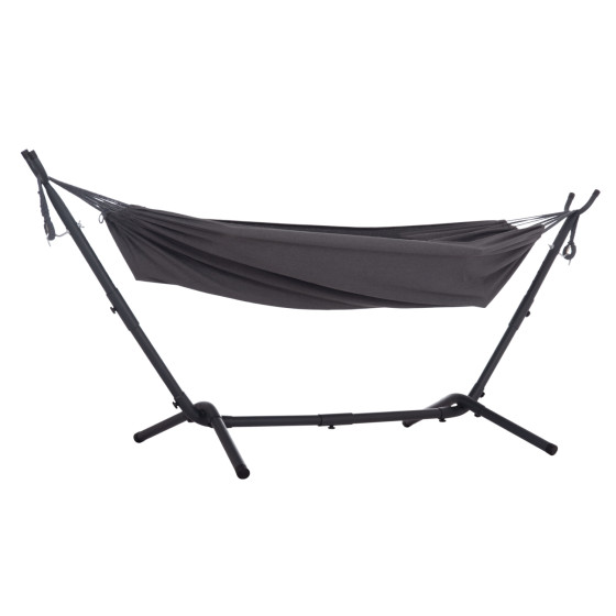 HAMMOCK CRAVE HM6304.01 ANTHRACITE METAL FRAME-DARK GREY FABRIC 265x93x105Hcm.