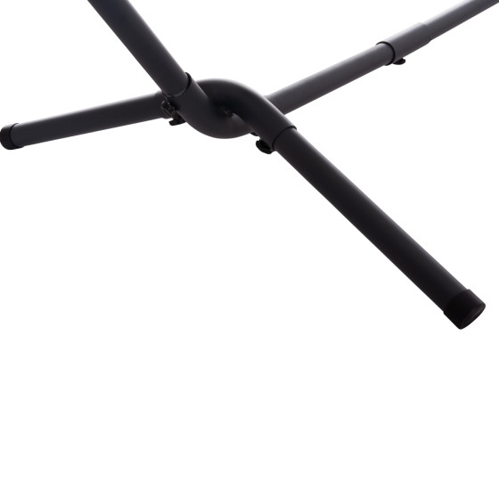 ΑΙΩΡΑ CRAVE HM6304.03 ΑΝΘΡΑΚΙ ΜΕΤΑΛ. ΣΚΕΛΕΤΟΣ--ΜΠΛΕ ΣΚΟΥΡΟ ΠΑΝΙ ΜΕ ΛΕΥΚΗ ΡΙΓΑ 265x93x105Υεκ