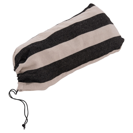 HAMMOCK CRAVE HM6304.03 ANTHRACITE METAL FRAME-BLUE FABRIC WITH WHITE STRIPES 265x93x105Hcm.