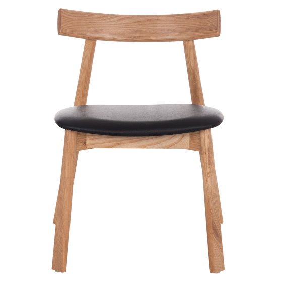 DINING CHAIR SEKAN HM18245.04 RUBBERWOOD-BLACK PU 60x54x72Hcm.