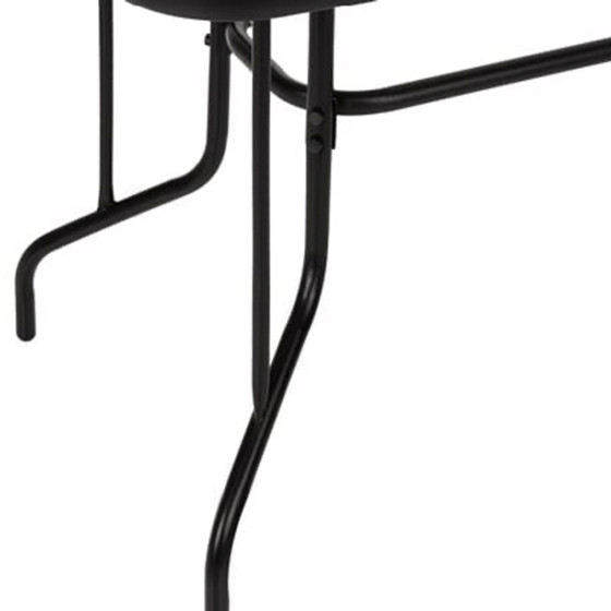 ΣΕΤ ΤΡΑΠΕΖΑΡΙΑΣ 5ΤΜΧ HM5193.13 ΜΕΤΑΛΛΙΚO ΜΕ 4 ΚΑΡΕΚΛΕΣ & ΤΡΑΠΕΖΙ 110x60 ΜΑΥΡΟ