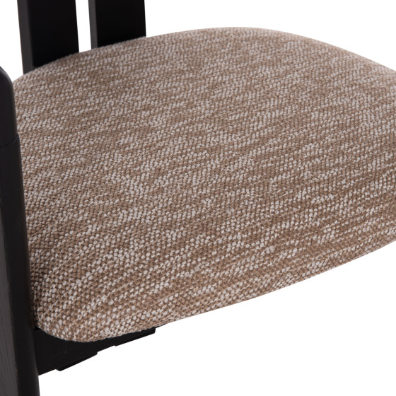 ΠΟΛΥΘΡΟΝΑ ΤΡΑΠΕΖΑΡΙΑΣ KALL HM18247.02 ΚΑΦΕ ΥΦΑΣΜΑ--PLYWOOD ΣΕ ΜΑΥΡΟ 56x45x73Υεκ