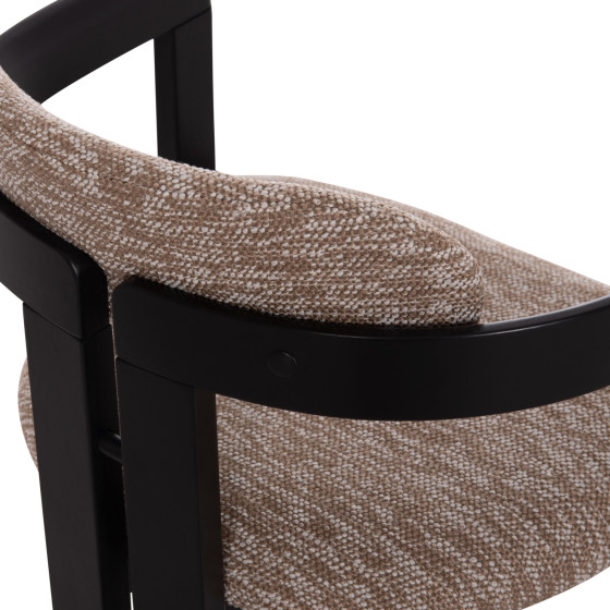 ΠΟΛΥΘΡΟΝΑ ΤΡΑΠΕΖΑΡΙΑΣ KALL HM18247.02 ΚΑΦΕ ΥΦΑΣΜΑ--PLYWOOD ΣΕ ΜΑΥΡΟ 56x45x73Υεκ