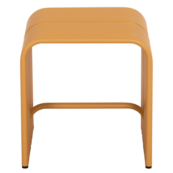 STOOL SERIES INTREPID HM6325.06 ALUMINUM IN MUSTARD YELLOW COLOR 40x38x42.5Hcm.