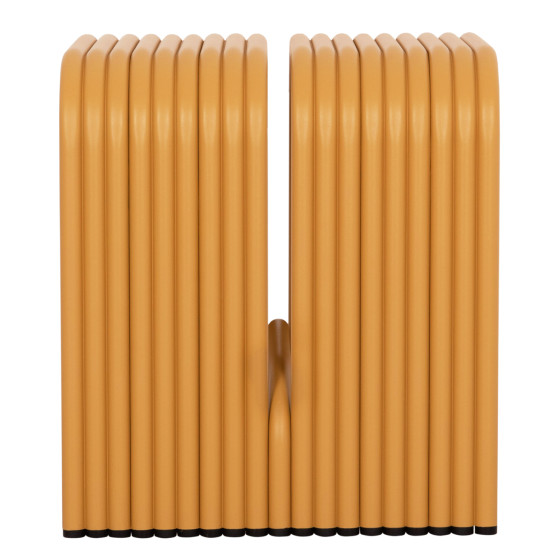 STOOL SERIES INTREPID HM6325.06 ALUMINUM IN MUSTARD YELLOW COLOR 40x38x42.5Hcm.