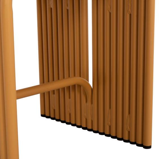 STOOL SERIES INTREPID HM6325.06 ALUMINUM IN MUSTARD YELLOW COLOR 40x38x42.5Hcm.