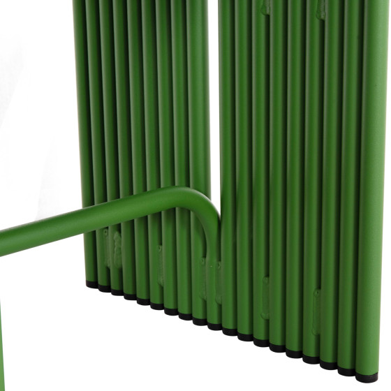 STOOL SERIES INTREPID HM6325.07 ALUMINUM IN GREEN COLOR 40x38x42.5Hcm.