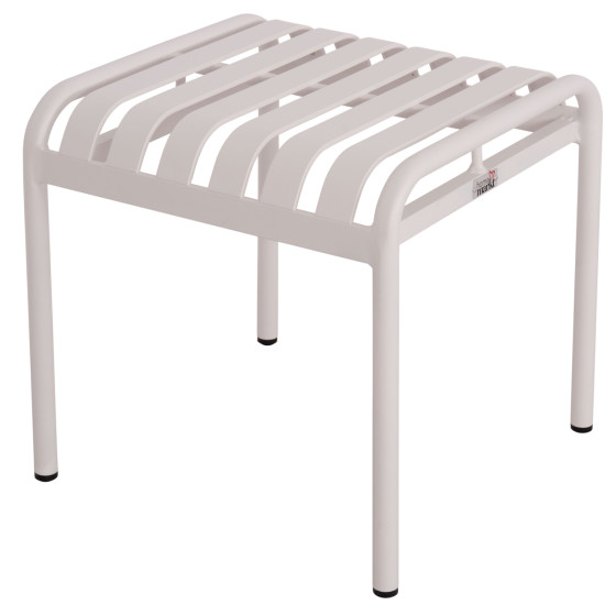 ALUMINUM STOOL RACHEL HM6340.02 WHITE COLOR 45x45x46Hcm.