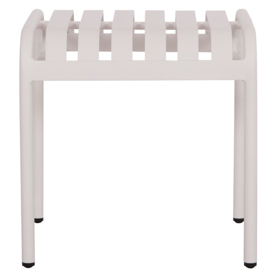 ALUMINUM STOOL RACHEL HM6340.02 WHITE COLOR 45x45x46Hcm.