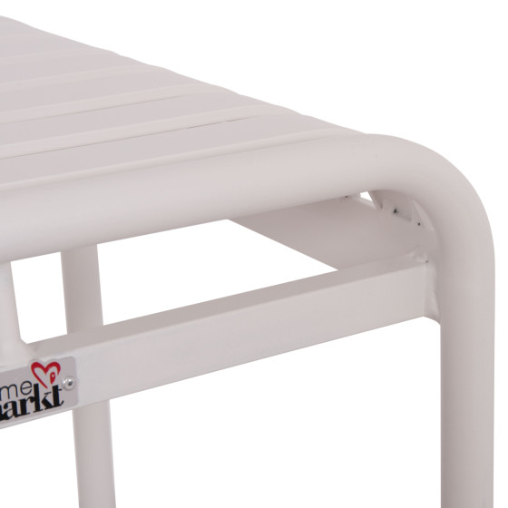 ALUMINUM STOOL RACHEL HM6340.02 WHITE COLOR 45x45x46Hcm.