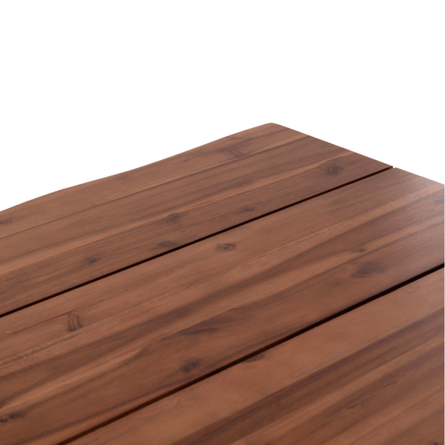 OUTDOOR DINING TABLE FRIGGO HM6375.02 ACACIA WOOD 2.6cm thick--METAL LEGS 160x80x76Hcm