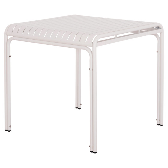 OUTDOOR SQUARE ALUMINUM TABLE RACHEL HM6338.02 WHITE COLOR 80x80x75Hcm.