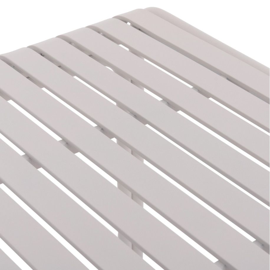 OUTDOOR SQUARE ALUMINUM TABLE RACHEL HM6338.02 WHITE COLOR 80x80x75Hcm.