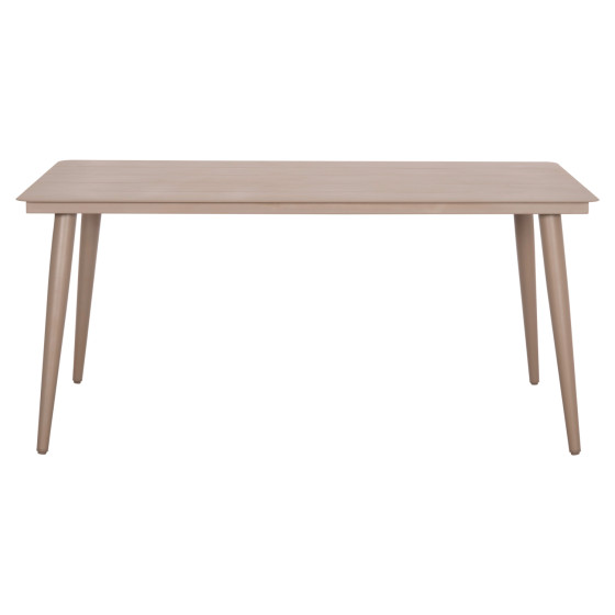 ALUMINUM DINING TABLE RECTANGULAR HIGER HM6291.04 CAPPUCCINO 160x90x78Hcm.