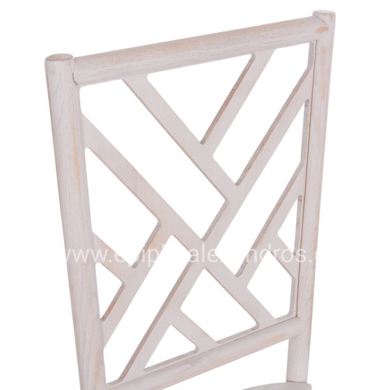 ΚΑΡΕΚΛΑ ΑΠΟ ΞΥΛΟ ΤΟΟΝ WHITE WASH 44.5x48x96Υεκ.HM9410.05