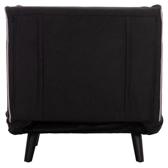 ARMCHAIR-BED BRAXTON HM8425.03 BLACK FABRIC 78x88x78Hcm.
