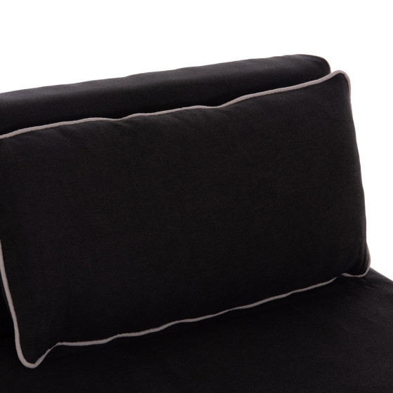 ARMCHAIR-BED BRAXTON HM8425.03 BLACK FABRIC 78x88x78Hcm.