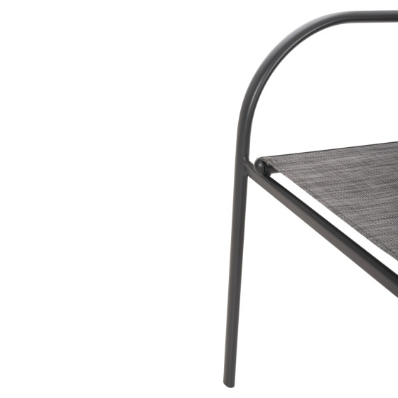 OUTDOOR DINING SET 5PCS REDAN HM21223 TABLE & 4 ARMCHAIRS IN GREY