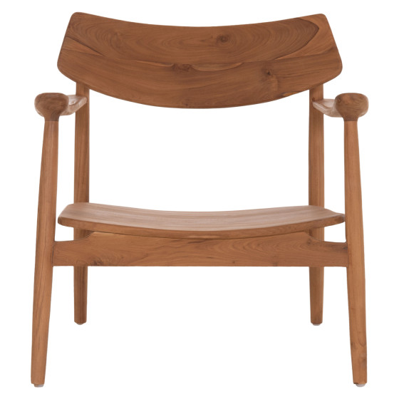 LOUNGE ARMCHAIR RANGER HM18255.01 TEAK WOOD IN NATURAL 70x73x73Hcm.