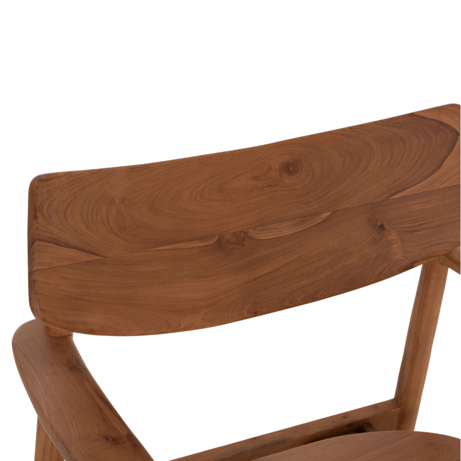 LOUNGE ARMCHAIR RANGER HM18255.01 TEAK WOOD IN NATURAL 70x73x73Hcm.