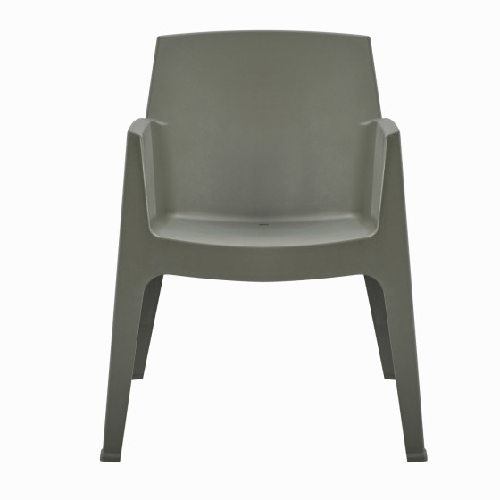POLYPROPYLENE ARMCHAIR SLEEK HM6370.05 DARK OLIVE GREEN 68x63x82.5Hcm.