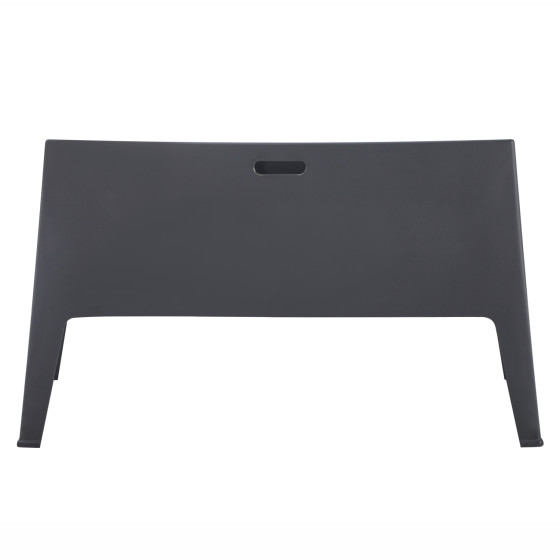 POLYPROPYLENE 2-SEATER SOFA SLEEK HM6366.10 GREY COLOR 133x68x73Hcm.