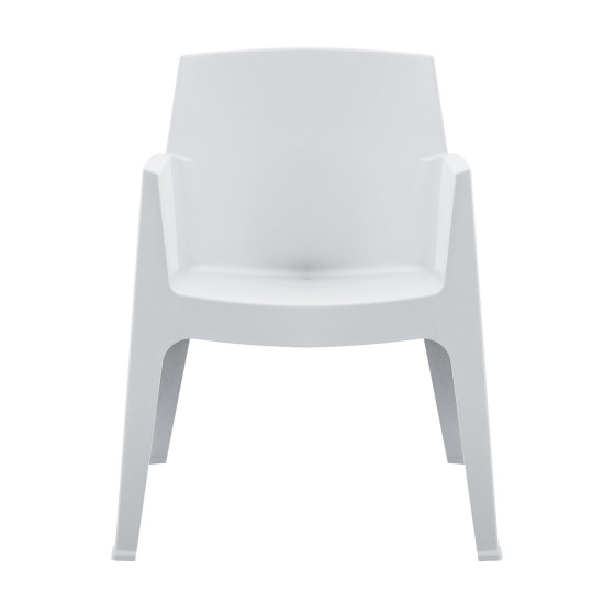 POLYPROPYLENE ARMCHAIR SLEEK HM6370.01 WHITE 68x63x82.5Hcm.