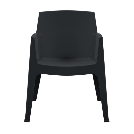 ΠΟΛΥΘΡΟΝΑ ΠΟΛΥΠΡΟΠΥΛΕΝΙΟΥ SLEEK HM6370.02 ΜΑΥΡΗ 68x63x82,5Υεκ.