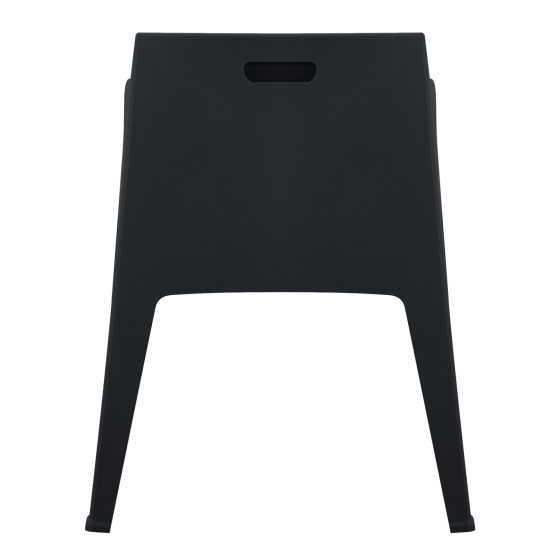POLYPROPYLENE ARMCHAIR SLEEK HM6370.02 BLACK 68x63x82.5Hcm.