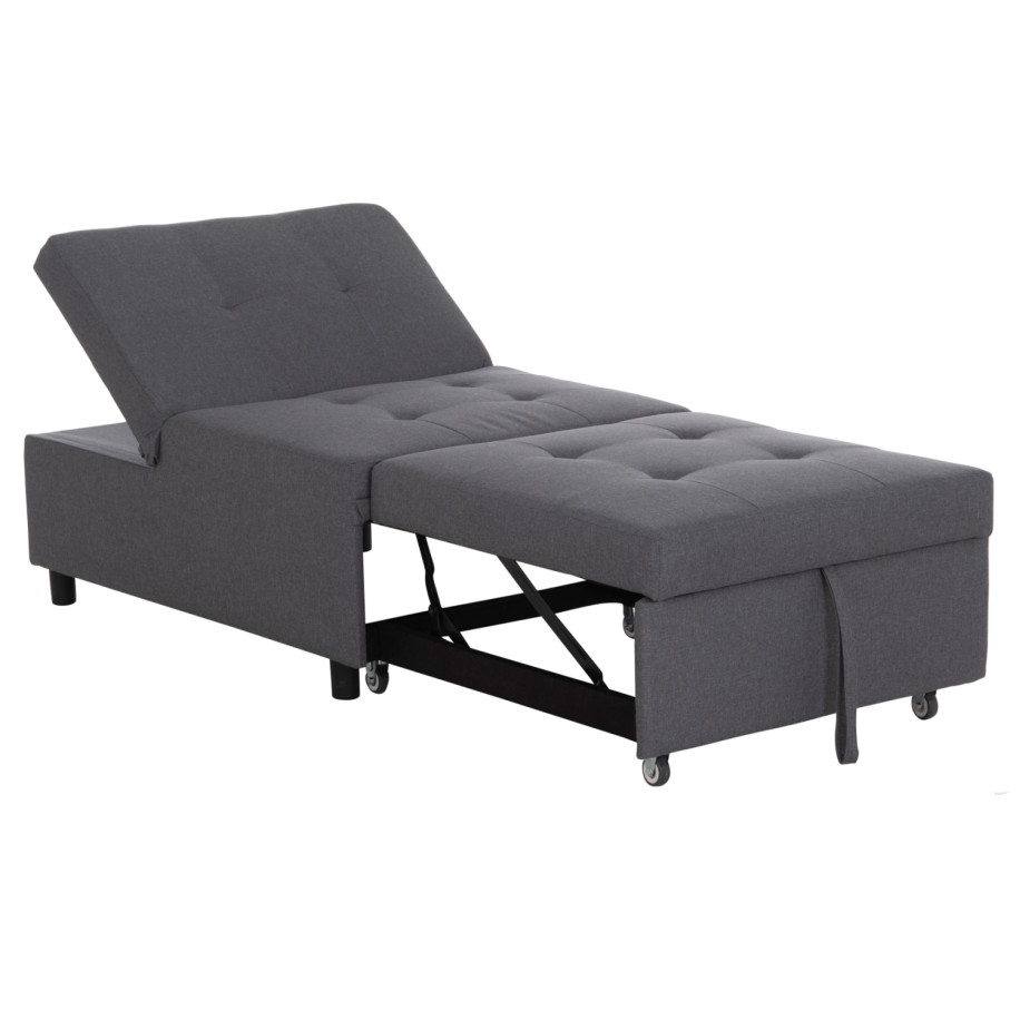 ΠΟΛΥΘΡΟΝΑ-ΚΡΕΒΑΤΙ LIBRE HM3295.01 ΓΚΡΙ ΥΦΑΣΜΑ 75x106x87Υεκ.