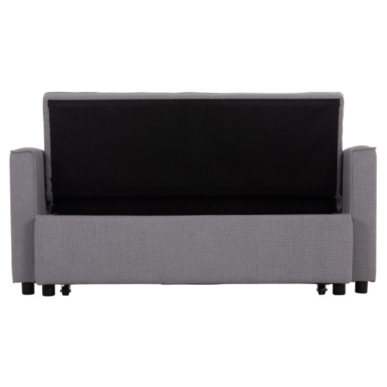 ΚΑΝΑΠΕΣ ΚΡΕΒΑΤΙ 2-ΘΕΣΙΟΣ BORG HM3289.01 ΓΚΡΙ ΥΦΑΣΜΑ 140x75x89Υεκ