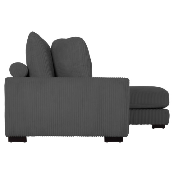 CORNER SOFA RIGHT CRANFIELD HM3287.01R GREY CORD FABRIC 315x167(corner)x67Hcm.