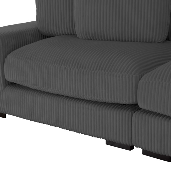 CORNER SOFA RIGHT CRANFIELD HM3287.01R GREY CORD FABRIC 315x167(corner)x67Hcm.