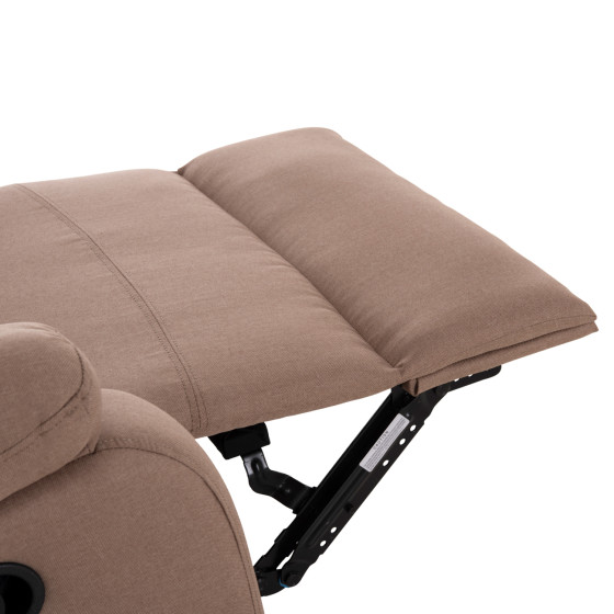 ΠΟΛΥΘΡΟΝΑ RELAX DIONI HM3296.03 ΜΠΕΖ ΥΦΑΣΜΑ 85x90x100Υεκ.