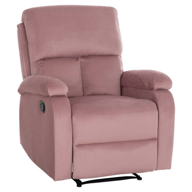 ARMCHAIR RELAX DIONI HM3296.02 PINK VELVET 85x90x100Hcm.