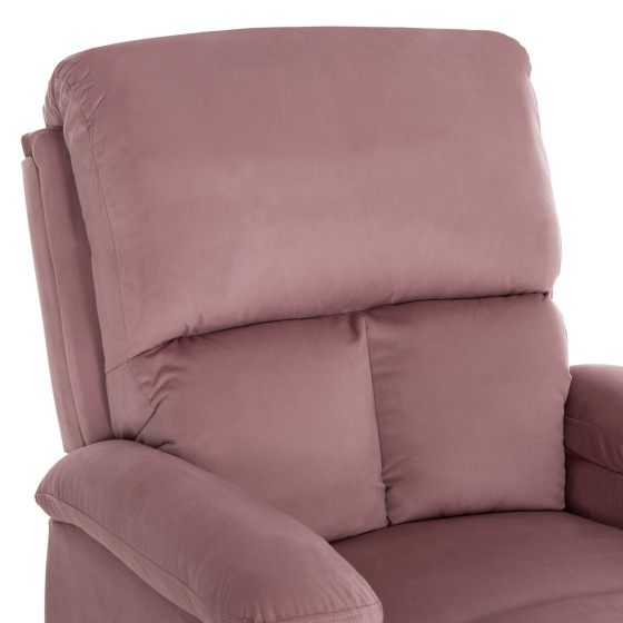 ARMCHAIR RELAX DIONI HM3296.02 PINK VELVET 85x90x100Hcm.