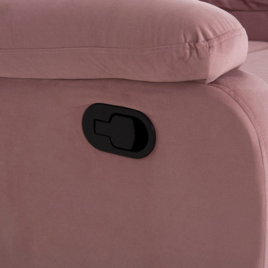 ARMCHAIR RELAX DIONI HM3296.02 PINK VELVET 85x90x100Hcm.