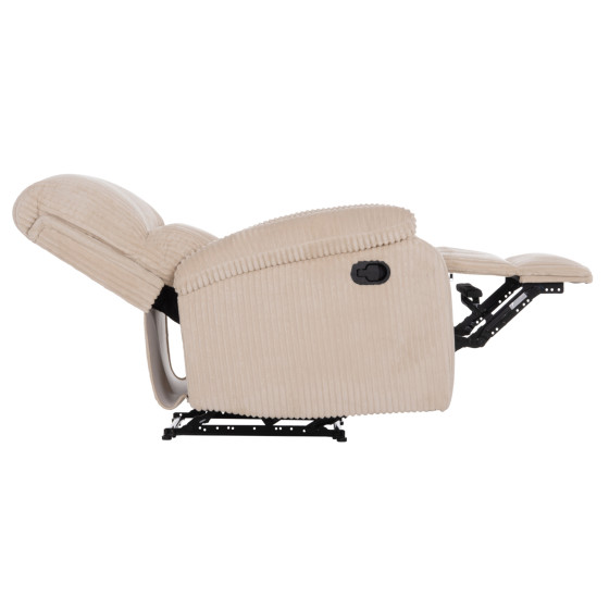 ARMCHAIR RELAX DIONI HM3296.12 BEIGE CORD FABRIC 85x90x100Hcm.