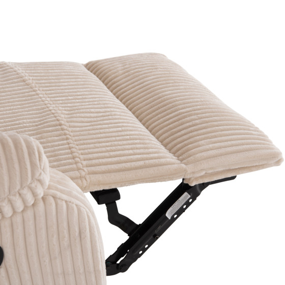 ARMCHAIR RELAX DIONI HM3296.12 BEIGE CORD FABRIC 85x90x100Hcm.