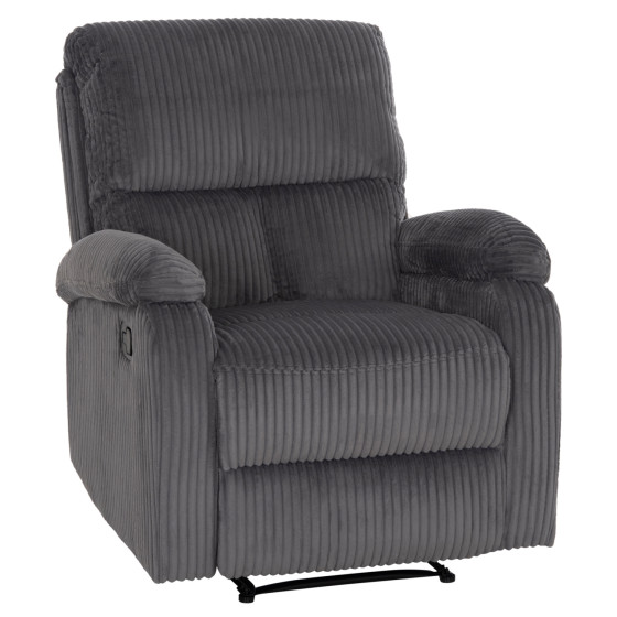 ARMCHAIR RELAX DIONI HM3296.11 GREY CORD FABRIC 85x90x100Hcm.