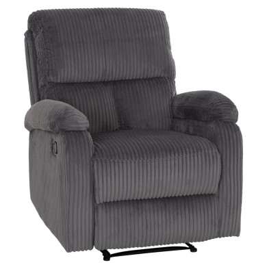 ARMCHAIR RELAX DIONI HM3296.11 GREY CORD FABRIC 85x90x100Hcm.