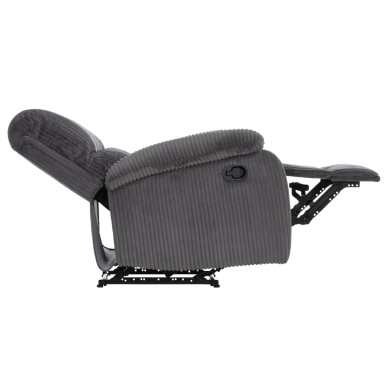 ARMCHAIR RELAX DIONI HM3296.11 GREY CORD FABRIC 85x90x100Hcm.