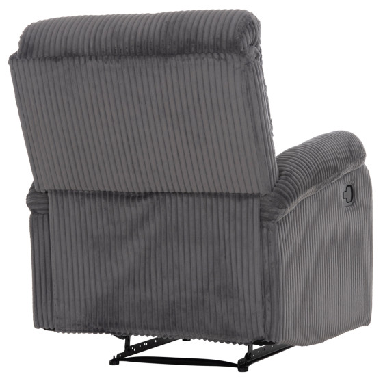 ARMCHAIR RELAX DIONI HM3296.11 GREY CORD FABRIC 85x90x100Hcm.