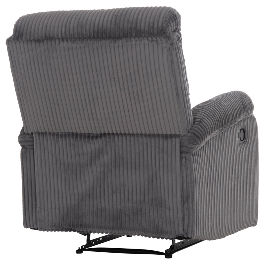 ARMCHAIR RELAX DIONI HM3296.11 GREY CORD FABRIC 85x90x100Hcm.