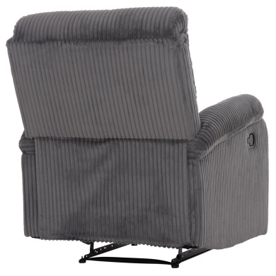 ARMCHAIR RELAX DIONI HM3296.11 GREY CORD FABRIC 85x90x100Hcm.