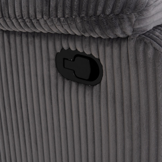 ARMCHAIR RELAX DIONI HM3296.11 GREY CORD FABRIC 85x90x100Hcm.