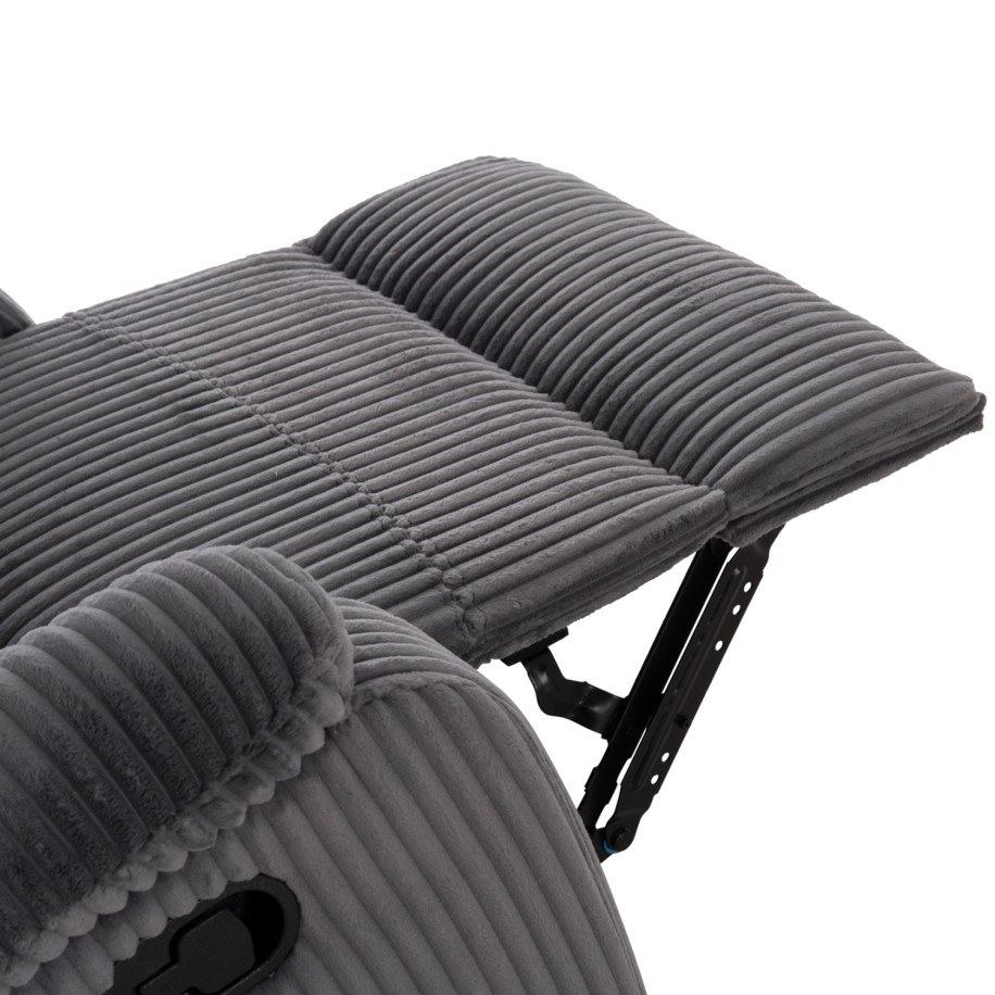 ARMCHAIR RELAX DIONI HM3296.11 GREY CORD FABRIC 85x90x100Hcm.